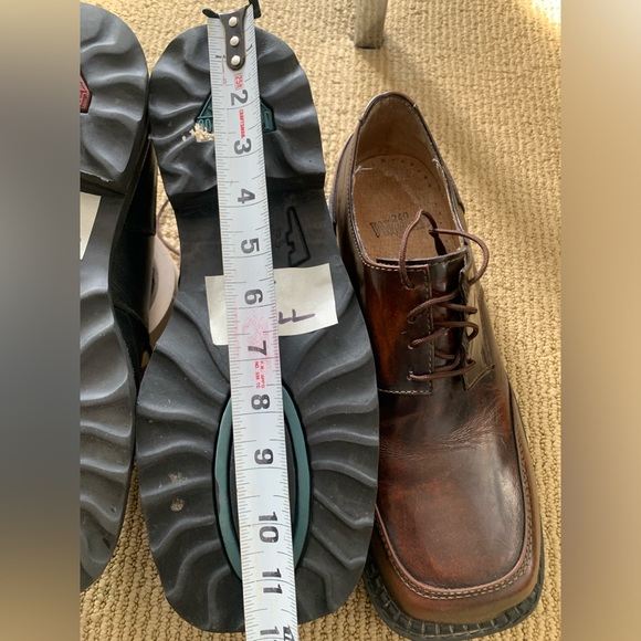 John Fluevog Men's VTG 240 Wagons US10 Brown Leather Square Toe Oxfords - Picture 15 of 15